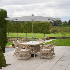 Platinum Riva Light Grey 3m x 2m Rectangular Parasol