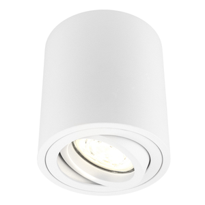 Spot en saillie LED - ø95mm - 3W 2700K - Dimmable - Rond - Blanc - Inclinable