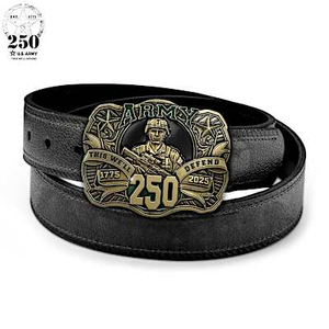 U.S. Army 250th Anniversary Belt Buckle Collection