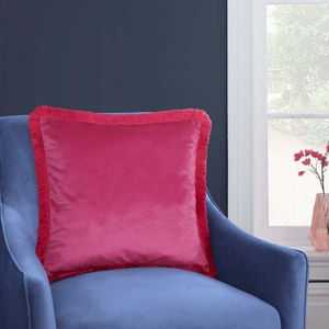 ELLEN FRINGE PINK 45x45 Cushion