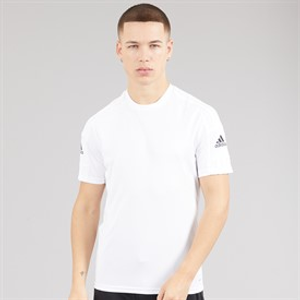 adidas Mens Squadra 21 T-Shirt White/White/Black