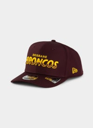 New Era NRL 9Seventy Brisbane Broncos Split Script Stretch Snapback Cap