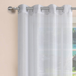 Geneva White Eyelet Voile Panel