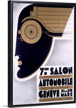 Salon, Automobile, Geneve 1930, Vintage Poster