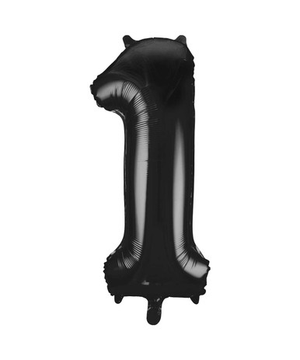 Black Number 1 Balloon