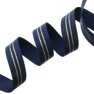 Sangle bagagerie rayé lurex - Bleu marine