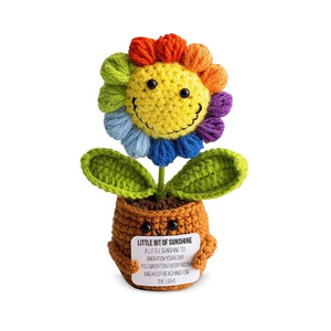 Sunflower Affirmable Crochet Pal