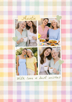 Auntie With Love And Best Wishes Photo Upload Easter Card