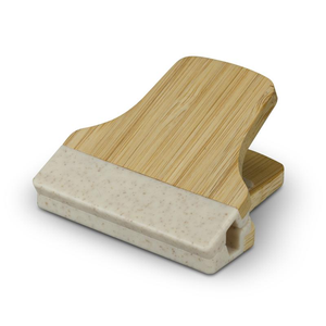 Bamboo Wheat Straw Magnetic Clip with Natural Handle