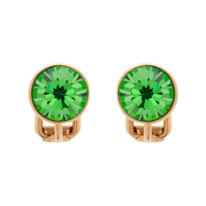 Peridot Stud Clip Earrings (one size)
