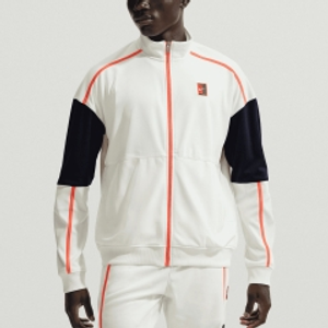Nike Court Heritage Chaqueta - Sail/Turf Orange
