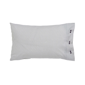 Elena Pair of Standard Pillowcases, Grey/Green