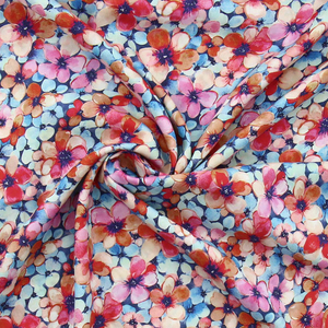 Tissu viscose Anémone - Rouge