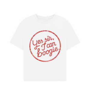 Yes, Sir, I Can Boogie T-Shirt in White - Available in 6 Sizes