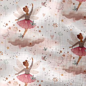 Tissu double gaze imprimé - Ludmila