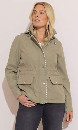 Anna Rose Hooded Jacket - Khaki
