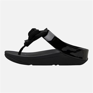 FitFlop Womens Florrie Toe Post Sandals Black