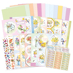 Foiled Spring Elegance Papercraft Collection, 44 sheets