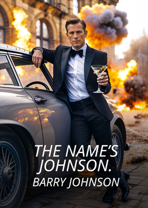 The Name's Johnson Man With Cocktail Face Swap Card