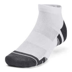 Under Armour Performance Tech Low Cut Socks 3-Pack - White - Size 7.5-12