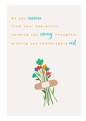 As You Recover From Your Operation Get Well Card