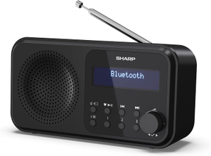 SHARP DR-P420(BK) Tokyo Portable Digital Radio with Bluetooth 5.0 Midnight Black
