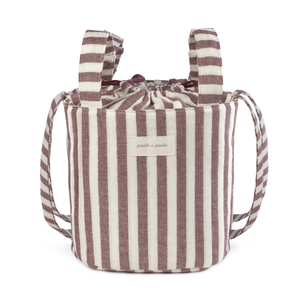 Pasito a Pasito - Bucket Bag - Cherry Stripes
