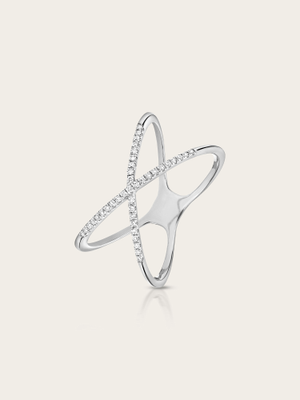 Phoenix Natural Diamond 9k White Gold Ring