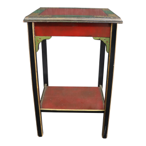 Chinese Chippendale Style Paint Decorated Side Table