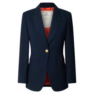 Navy Blue Single-Button Tailored Blazer Atelier (S)