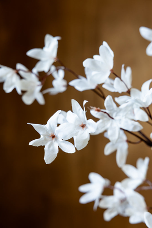 Pretty Faux Flower Spray in White