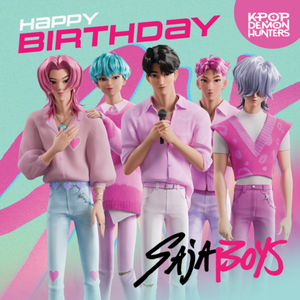 Netflix Kpop Demon Hunters Saja Boys Happy Birthday Day Card