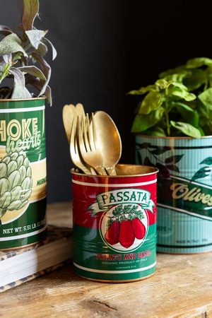 Set Of 3 Retro Deli Storage Tins