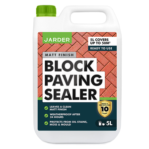 Jarder Weatherproof One Coat Block Paving Patio Sealer 5L
