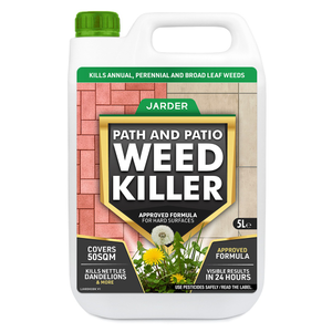 Jarder Path and Patio Weed Killer 5L - Kills Weeds within 24 Hours