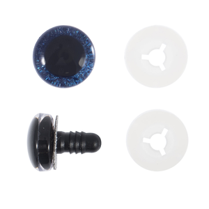 Lot de 4 yeux de sécurité 14 mm - Bleu