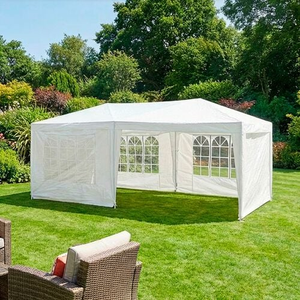 White Party Marquee Gazebo with 5 Walls 6M x 3M