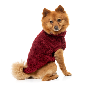 FuzzYard Dog Apparel Turtle Teddy 26 Sweater Maroon Size 4