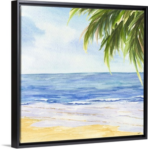 Beach and Palm Fronds I