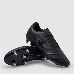 Canterbury Mens Phoenix Genesis Team SG Soft Ground Rugby Boots Black/Silver