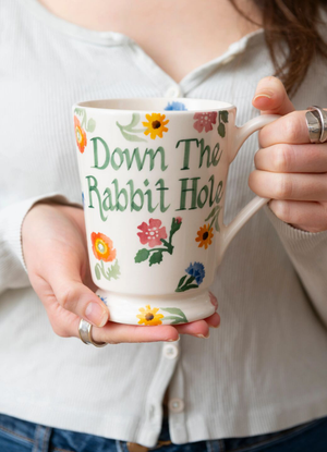 Personalised Poppies & Pinks Cocoa Mug