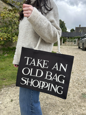 Black Toast Rpet Medium Shopper Bag