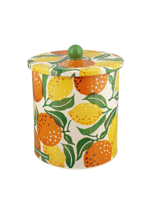 Oranges & Lemons Medium Tin Biscuit Barrel