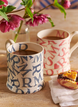 M.R Blue 1/2 Pint Mug