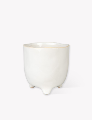 Positano Pot 20cm - Ceramic, White