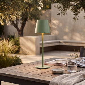 Turin Rechargeable Table Lamp - Sage