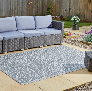 Bloom 150x210cm Outdoor Rug - Slate
