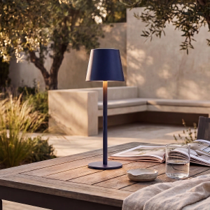 Turin Rechargeable Table Lamp - Navy