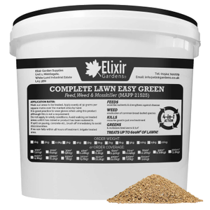 Complete Lawn Easy Green Feed, Weed & Mosskiller (10-2-2+8Fe) - 10kg, Re-Sealable Tub
