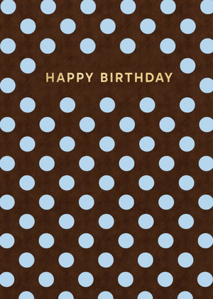 Polka Dot Pattern Birthday Card